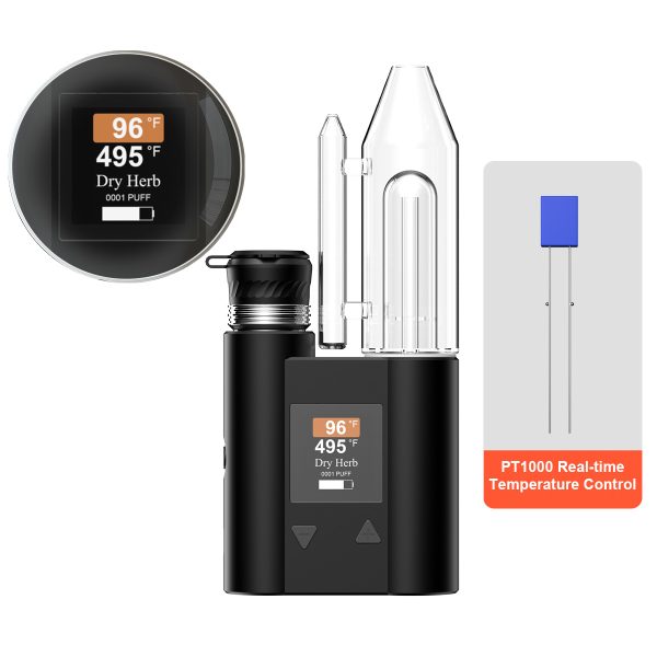 JCVAP Pockety HerbCloud BallVape Dry Herb Vaporizer Australia with Full Quartz Dosing Capsule Kit（2600mAh Battery） - Image 3