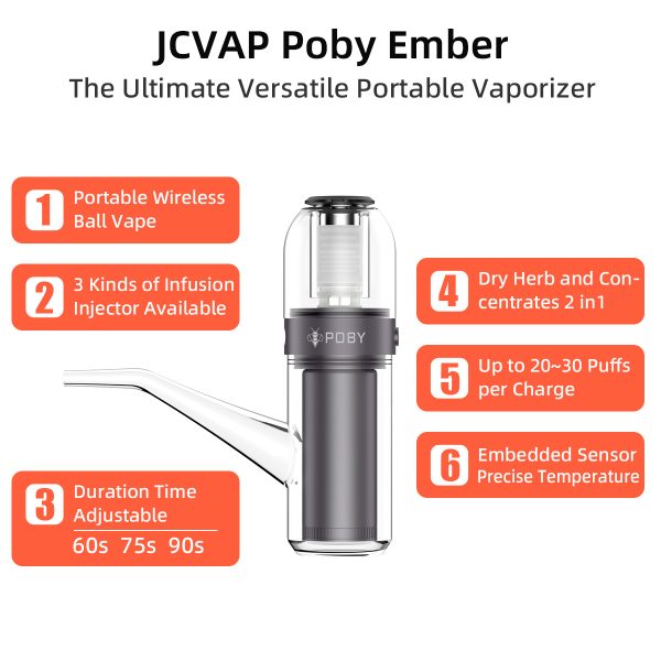 JCVAP Poby Ember Dry Herb Vape