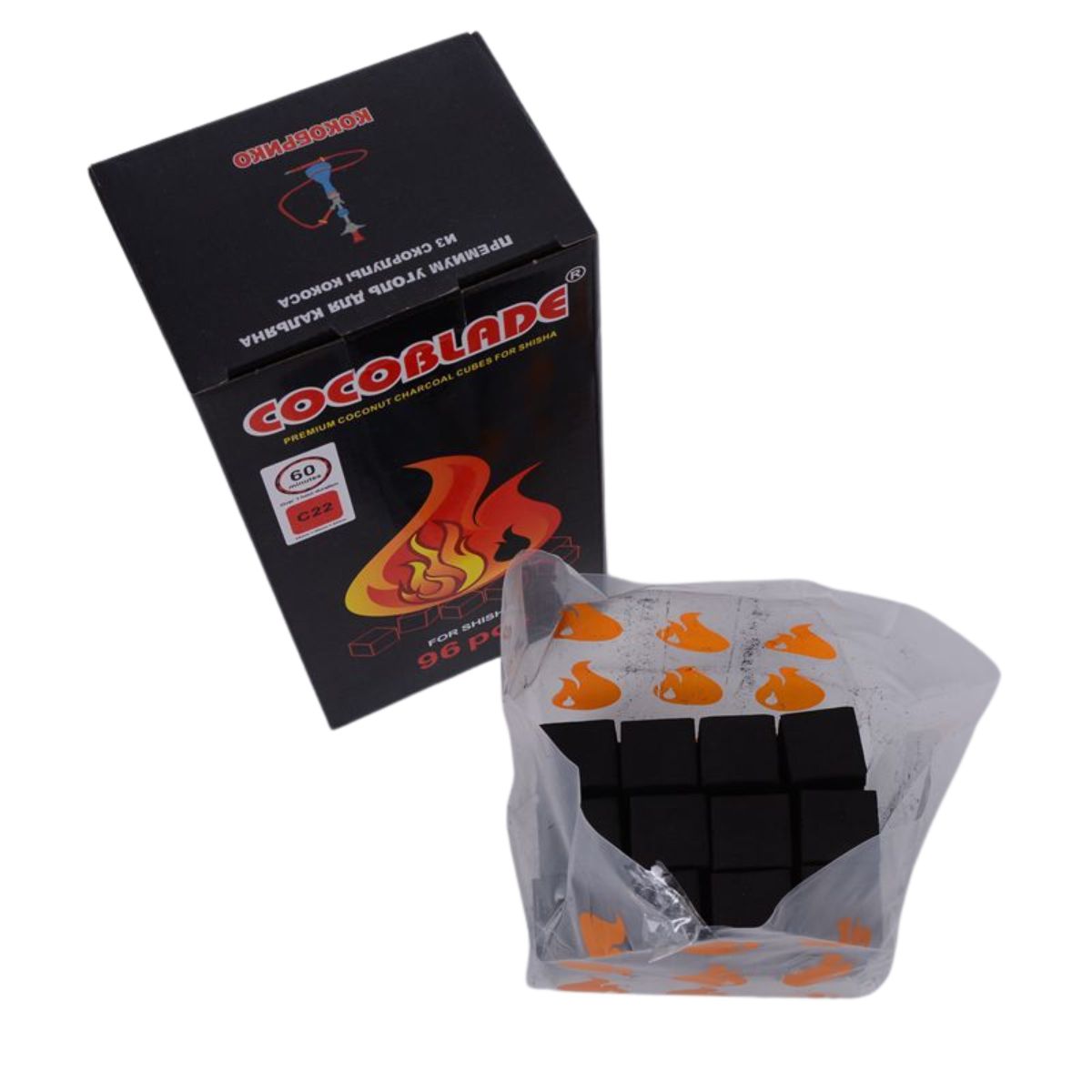 Hydro Coconut Hookah Charcoal with Long-Lasting Odorless Charcoal - Image 3