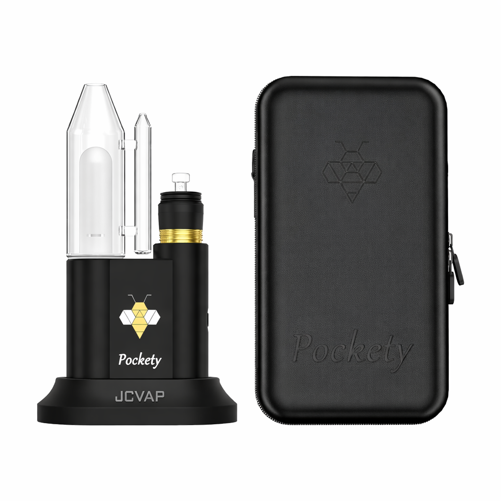 Pockety Portable Electric Dab Rig with Grade 2 Titanium ICA 5D XXL Chamber Quartz Insert - Image 2